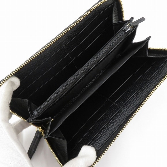 GUCCI GG Wallet Round Zipper Long Black - Picture 10 of 14